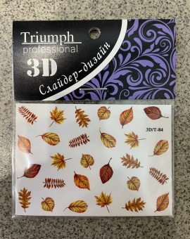 ByFashion.ru - Слайдер для дизайна ногтей Triumph Professional 3D осень, набор 3 шт. (79, 81, 84)